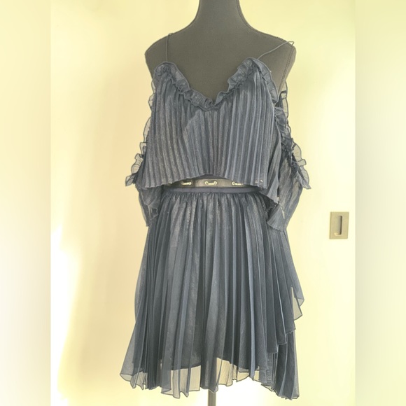 La Maison Talulah Pleated Dress Sz XS - Picture 6 of 8